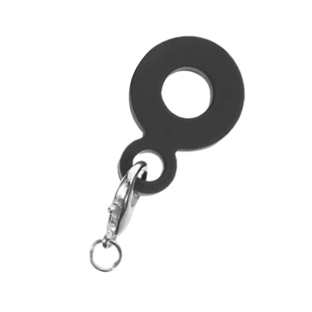 Reusable Hanging Straw Decor Silicone Keychain Pendant Heat Resistant Cup Accessory Silicone Texture for Beverage