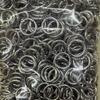 WTEMPO All Seasons Metal O-Rings Openable Round Keychains Kit DIY Clip Hooks Pet Collar Decor Clips for Making Portable Hook Clips Keychains Crafts