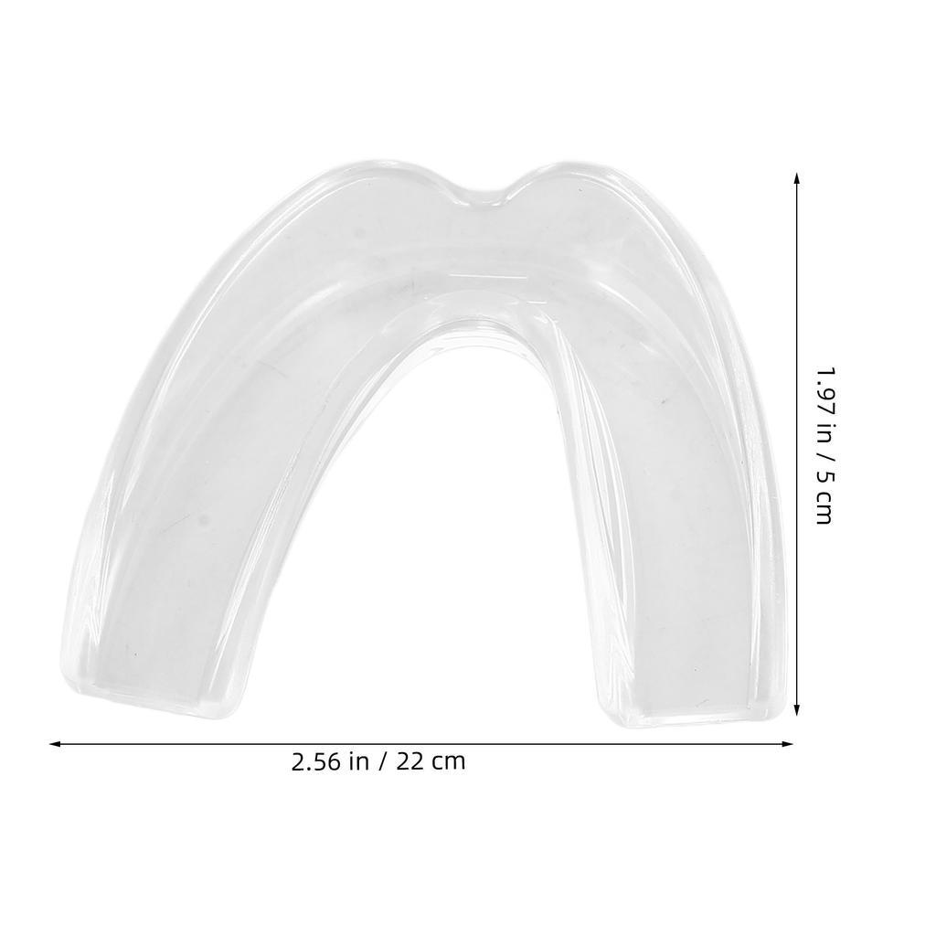 2pcs Protective Mouth Guards Athletic Football Mouth Protection Athletic Mouthpiece Clear Mouthguard Boxing Teeth Protector 3