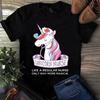 Men's and Women's T-shirts Unicorn Nurse Like a Regular Nurse Only Way More Magical Gift