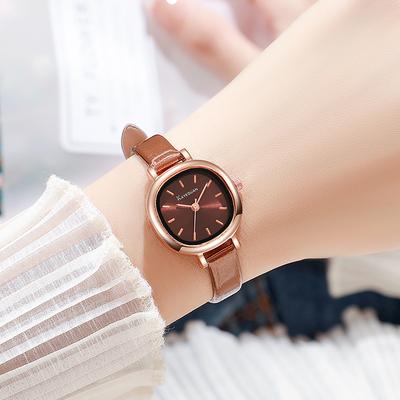 Elegant Square Dial Women Quartz Watch Fashion Ultra-thin Leather Strap Wristwatches Girls Clock