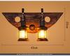 Vintage Industrial Wood Wall Lamp for Bar, Cafe, or Bedroom