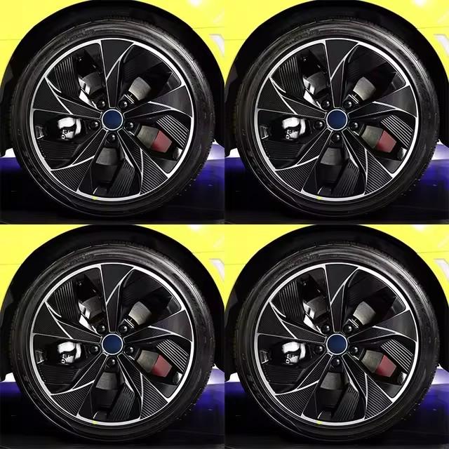 

For BYD SONG PLUS DM-i EV 4PCS/SET Hub Wheel Sticker Automobile Full Cover Car Accessories 1