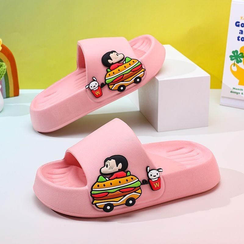 Shinchan Cute Crayon Kids Summer Sandals With Thick Nonslip Eva Sole Perfect For Boys And Girls