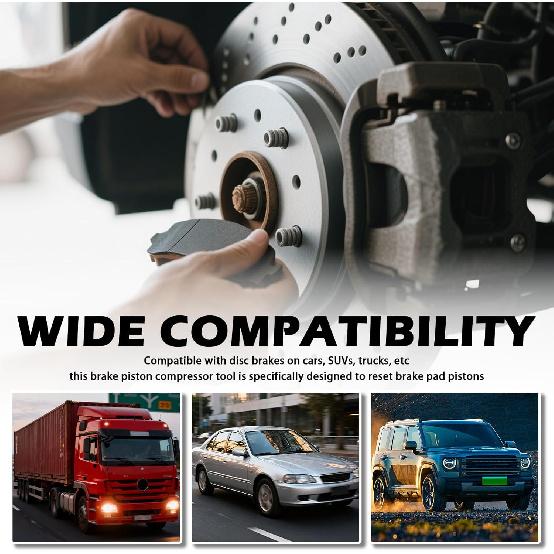 3/8 Inch Square Drive Car Cube Brake Caliper Compression Tool,Steel Rear Brake Caliper Tool for Piston Adjusting,Professional Disc Rear Calipers
