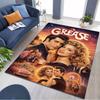 Grease Classic Retro Movie Poster Print Area Rug, Vintage Decorative Floor Mat for Living Room Bedroom Home Decoration