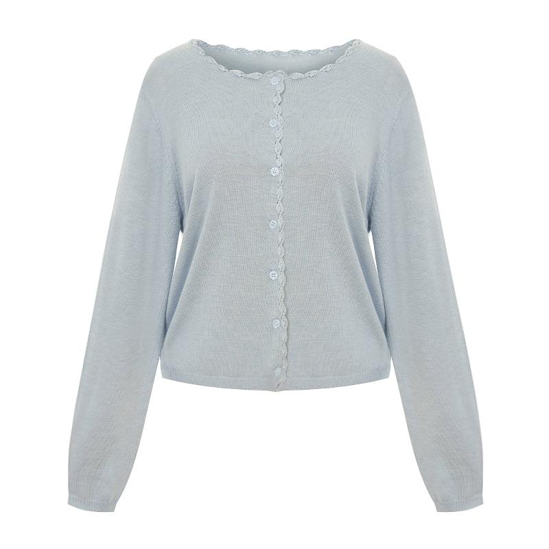 Tview Embroidered Bias Round Cardigan_V6A-Cca011