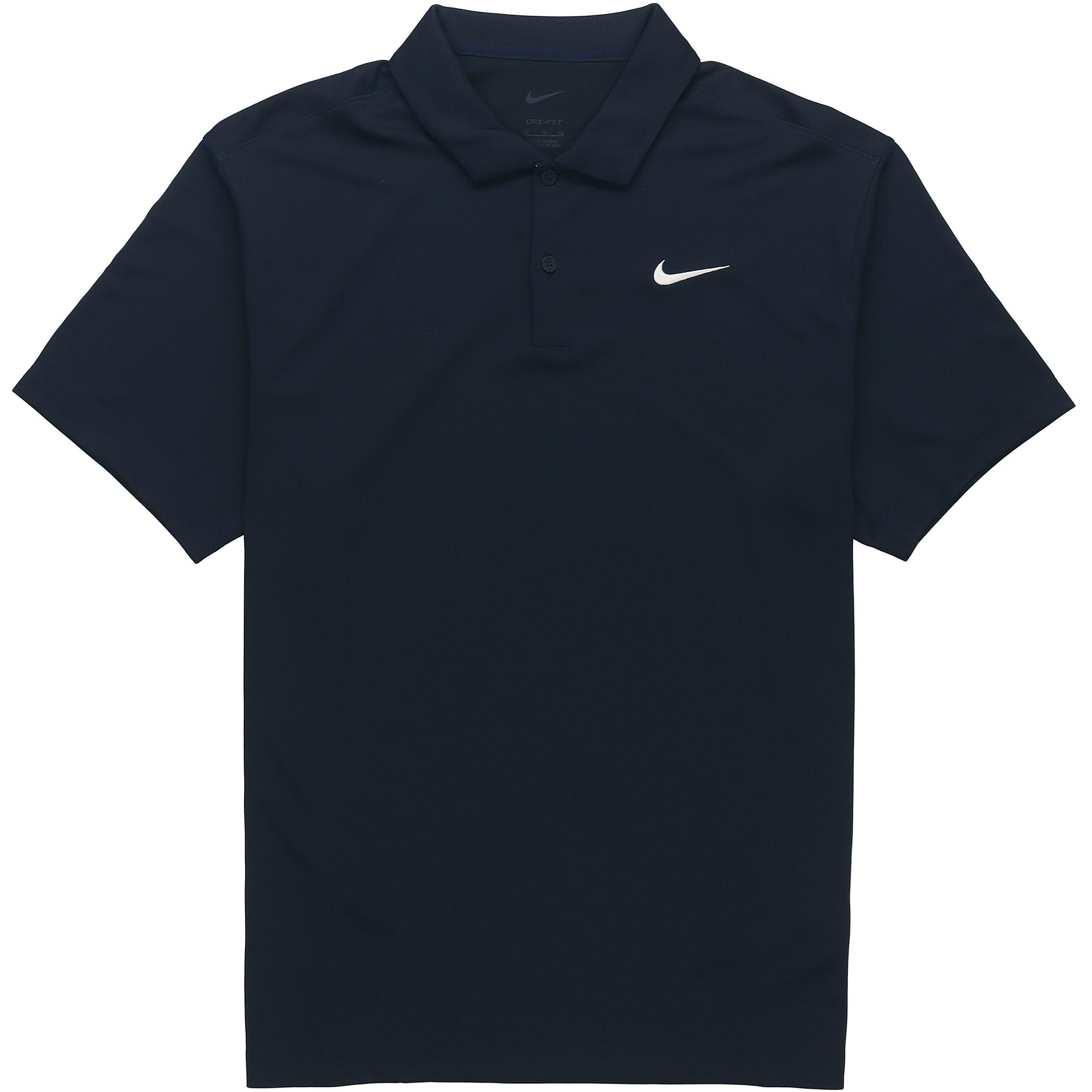 Nike Court Dri-Fit Tennis lapel Short Sleeve polo Navy Blue Men s DH0858-451 L