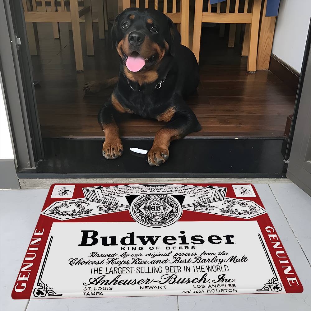 Král piva B-Budweiser Podložka na podlahu INS styl Měkká podložka do ložnice Podložka do domu a prádelny Protiskluzové domácí koberce