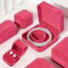 Jewelry Box Rose Pink Hard Case with Soft Velvet Interior Shock-Proof Scratch-Proof Jewelry Storage