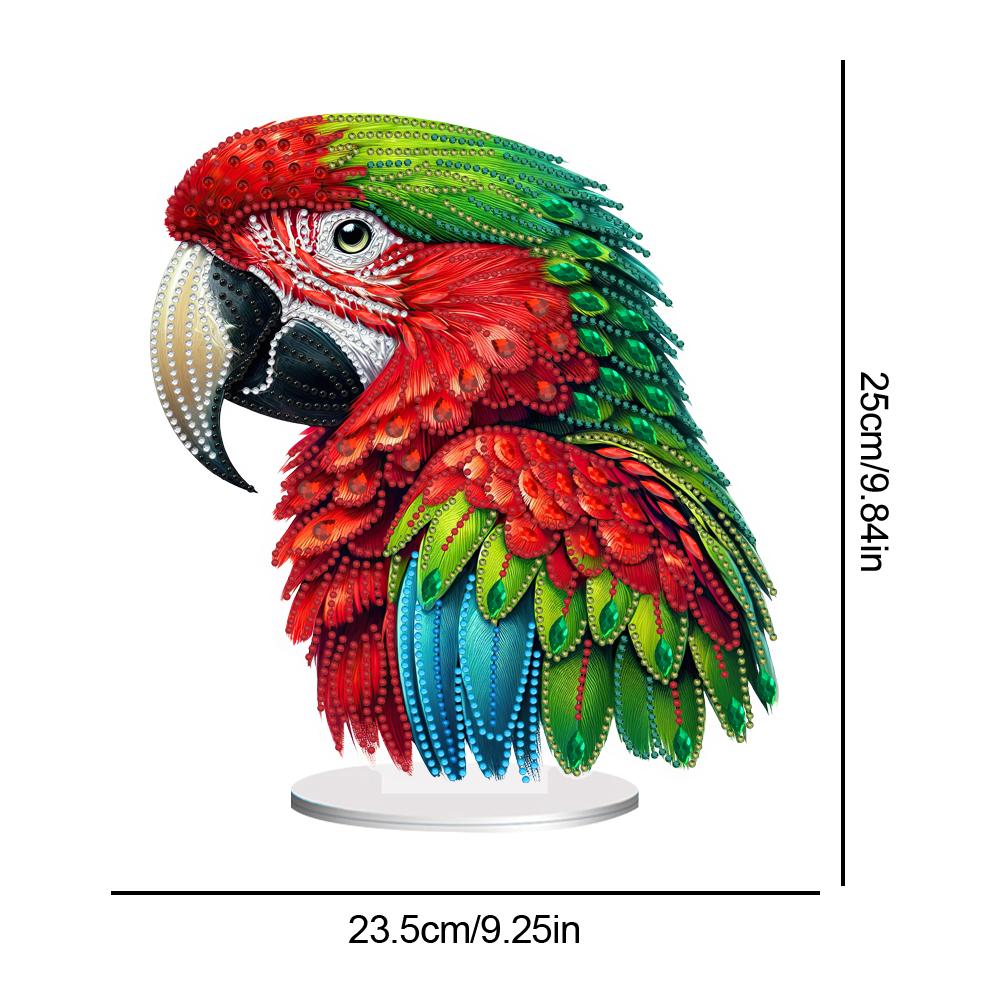 2D Flat Bird DIY Double-Sided 5D DIY Diamond Art Tabletop Decorations Diamond Painting Desktop Decorations for Home Office Decor