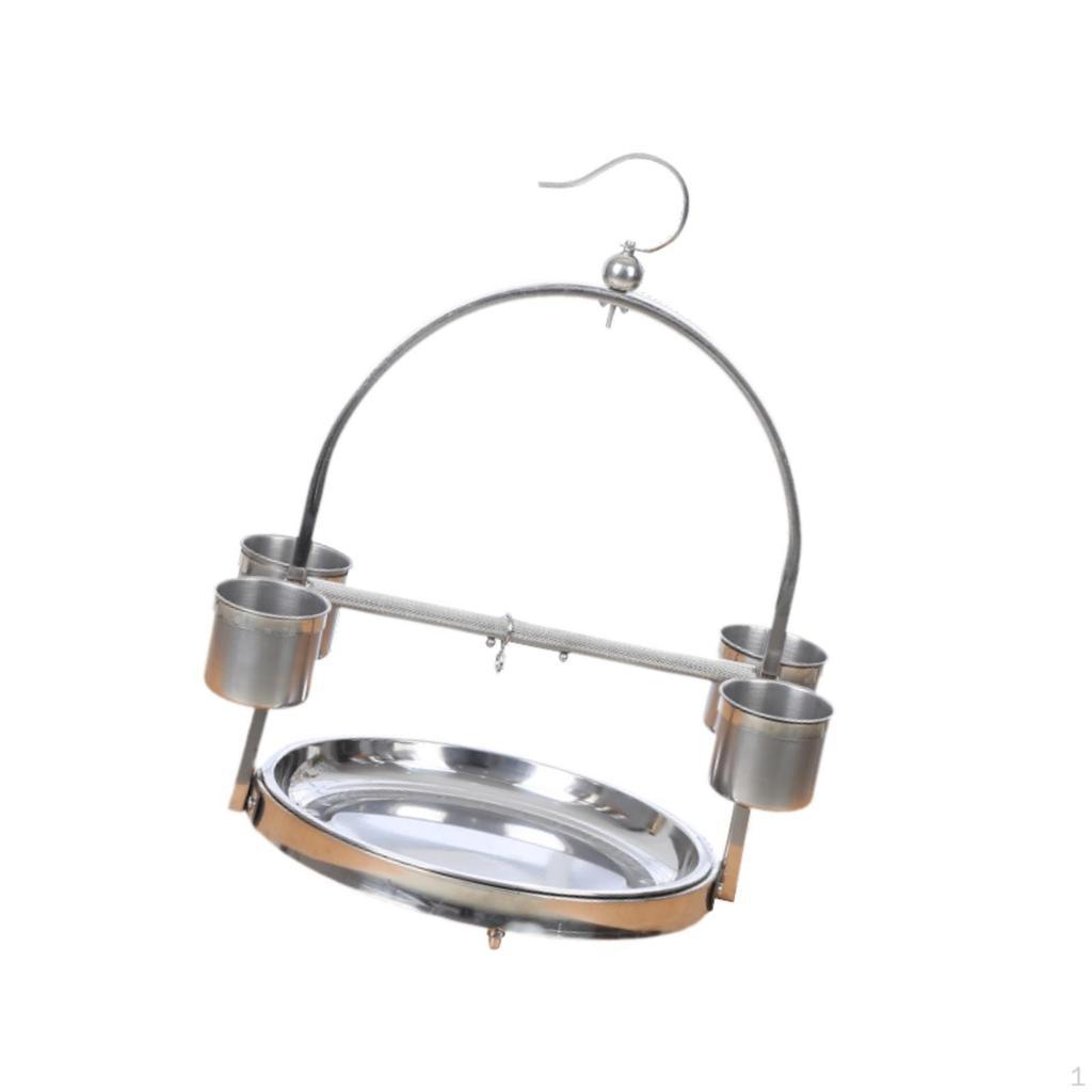 Bird Cage Parrot Playstand Stand Tabletop for Lovebird Cockatiels Budgie