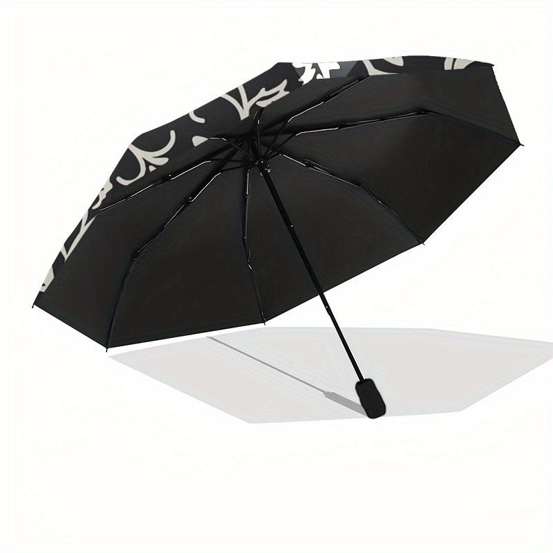 1pc Floral Vine Pattern Umbrella with Plastic Handle,Suitable for All Seasons Home Travel Outdoor UmbrellaM1248