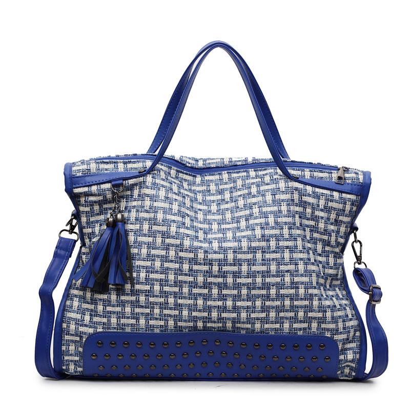 

Handbag women s large bag temperament goddess 2025 summer new large-capacity bag fashionable one-shoulder crossbody bag синий