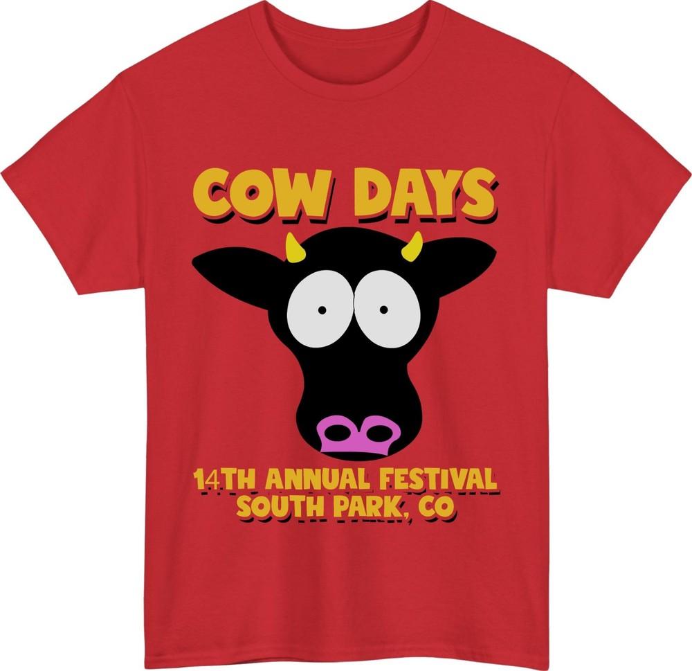 South Park Cow Days Retro TShirt 14th Annual Festival Cartoon Meme Unisex Tee S