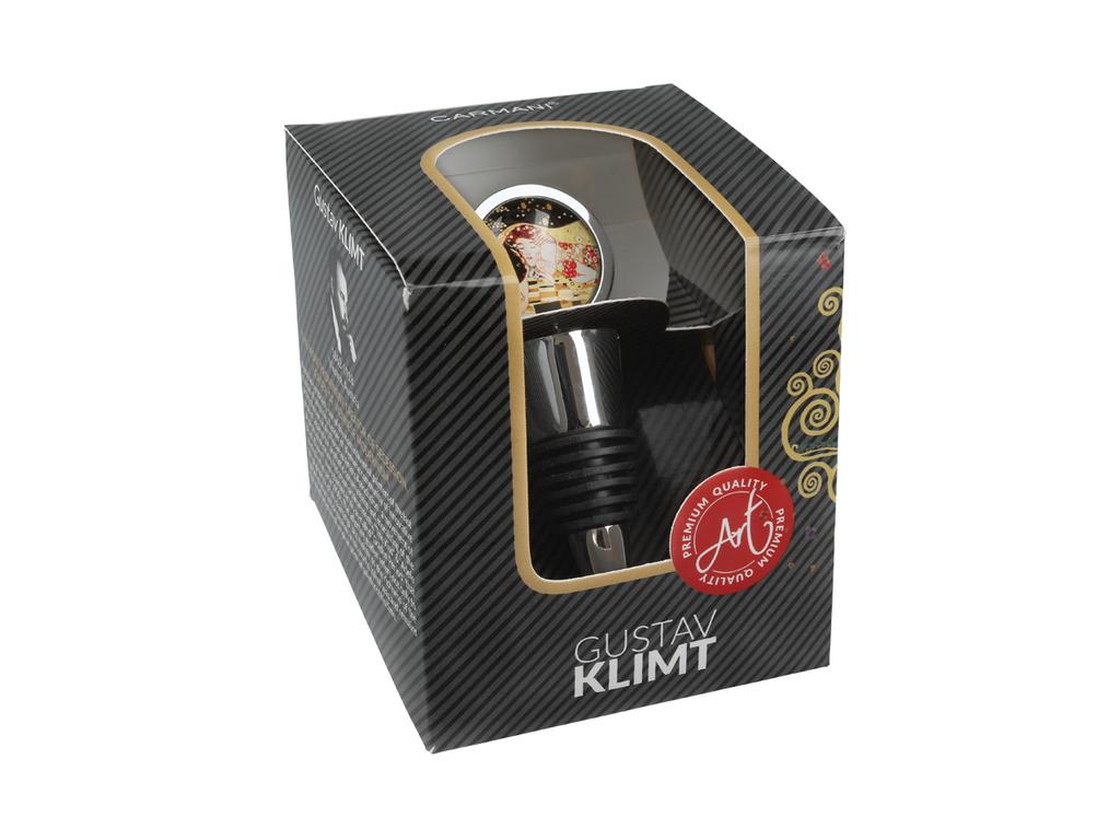 Decorative Wine Stopper The Kiss Gustav Klimt Glass Bottle Stopper