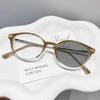 Stylish Retro Cat-Eye Photochromic Myopia Glasses High-Definition Anti-Blue Light Eyewear Minus Diopter Eyeglasses 0 To -4.0
