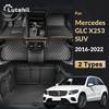 For Mercedes-Benz GLC Class X253 SUV 2016- 21 20 19 18 17 Lutehil Car Floor Mats Car Trunk Mat Foot Pads Carpet