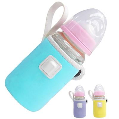 Aquecedor de mamadeiras portátil HapiChil Comfortable Milk Warmer da Nursery com alimentação USB e manual de instruções em japonês [Professores selecionados] (Céu azul)