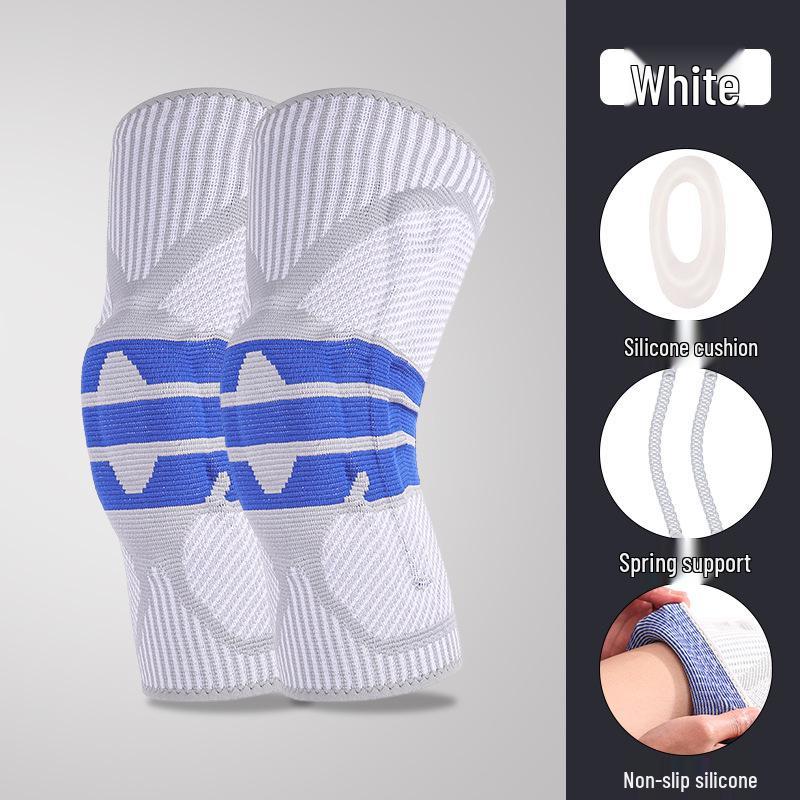Breathable Knitted Silicone Knee Pads for Outdoor Sports: Running, Basketball, Cycling