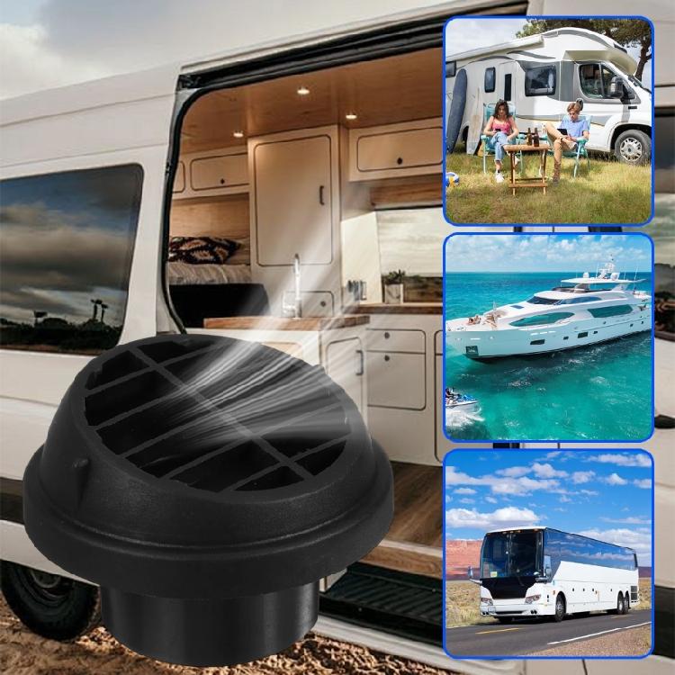 Pack of 2 ABS Mushroom Vent Outlet for Vehicle Parking Heaters Universal Fit Easy Installation Noise Reducing Outlet