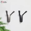Oukali Furniture Modern Bathroom Black Cloths Hat Solid Metal Wall Hooks