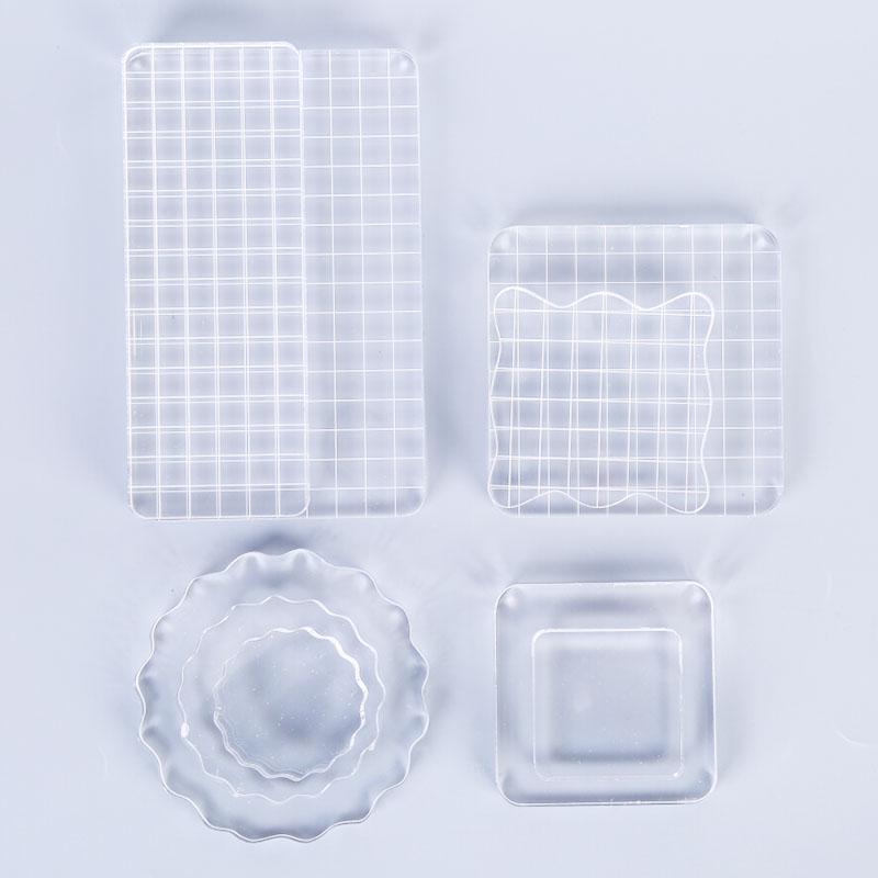 Acrylic Clear Handle Seal Stamp Block Diy Scrapbooking Album Stamps Craft Making