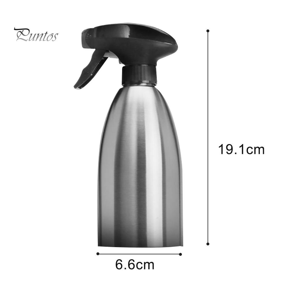 Puntos Kitchen Stainless Steel 500ml Oil Fuel Spray Bottle Injection Sprayer BBQ Tool
