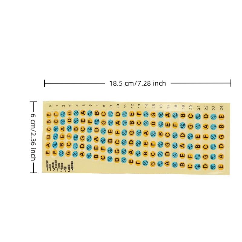 1/3/5Pcs Guitar Fretboard Notes Map Labels Stickers Fingerboard Fret Decals For Acoustic Electric Guitarra Accessories