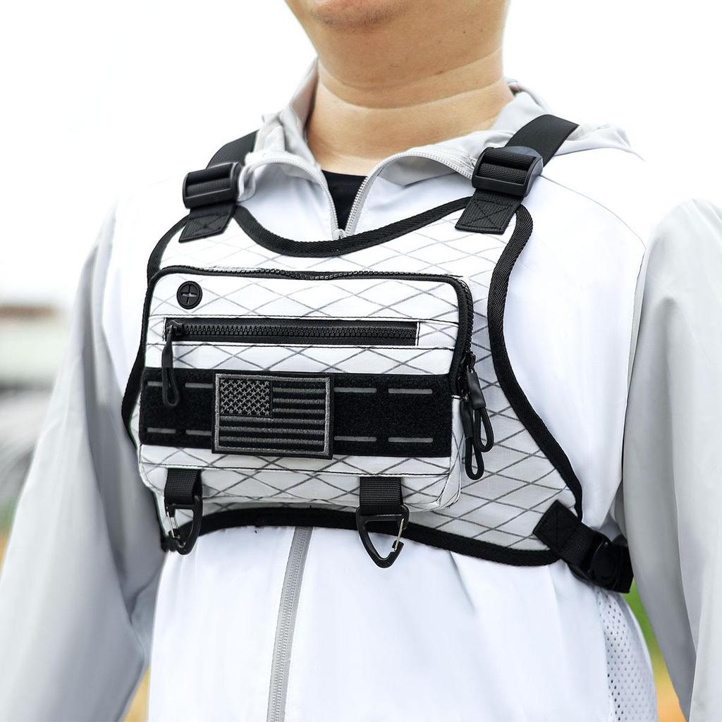 Tide Tactical Functional Vest Bag - Men's Casual Chest & Workwear Backpack