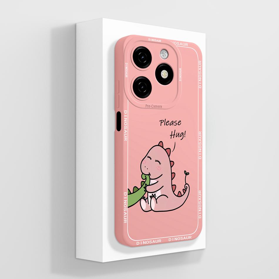 For Infinix Smart 8 Pro Plus Case Cute Panda Back Cover For Infinix Smart8 HD Phone Cases Soft Liquid Silicone Camera Protectors