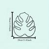 1pc Powder Coated Monstera Leaf Metal Wall Art Open Neon Sign Tropical Room Decor Easter Gift for Plant Lovers