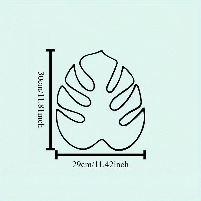 1pc Powder Coated Monstera Leaf Metal Wall Art Open Neon Sign Tropical Room Decor Easter Gift for Plant Lovers