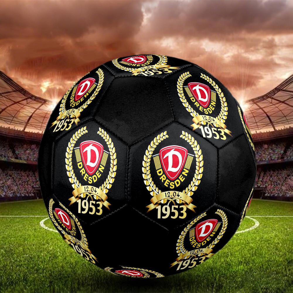 SG Dynamo Dresden Indoor Soccer Ball Colorful Machine Stitched PVC Size 5 Team Training Competition Ready Durable High-Bounce Cool Sports Gift