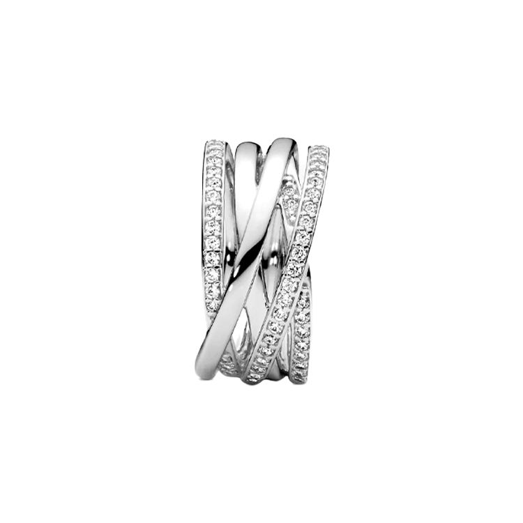 Pandora Anillo de Línea Pulida Brillante Joyería para Mujer 190919CZ