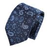 [Michiko London] Brand Necktie, Silk Cotton, Paisley Pattern, Navy, MKIC-016