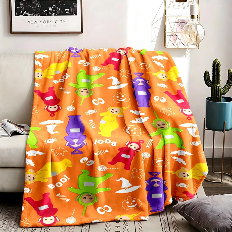 Teletubbies Theme Blanket Suitable For The Sofa Camping And Travel Made Of Soft Flannel Material An Ideal Gift For Occasions Such As Birthday