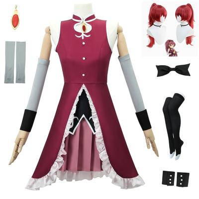 Anime XS-2XL Sakura Kyoko Cosplay Puella Magi Madoka Magica Combats Perruque Costume de Fête Halloween Anime pour Femmes Filles Cosplay