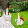 Weather Resistant Cement Garden Geese Sculpture Figure Featuring Seasonal Costumes For Outdoor Patios Display Decoration