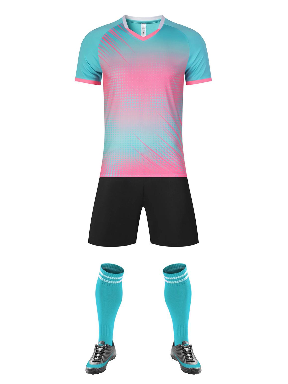 

Быстро настраиваемый комплект спортивной формы для взрослых и детей для соревнований по футболу на открытом воздухе. XL светло-синий