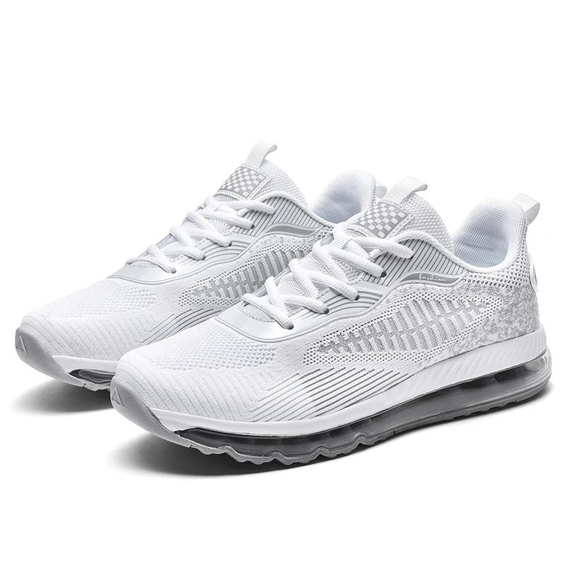 Mens Sneakers Top Quality Outdoor Running Shoes Men Air Cushion Breathable Comfortable Sports Non-slip Training Fitness Size 48