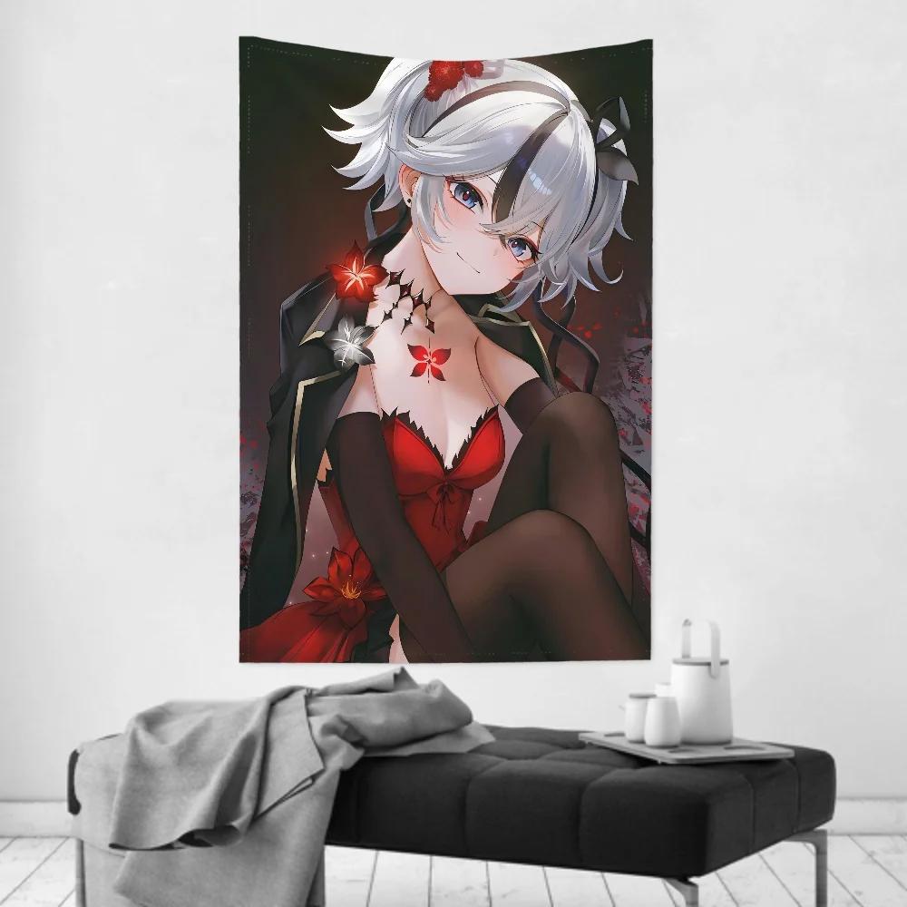 Anime Game CCamellya Wuthering Wwaves Tapestry Room Decor Wall Cloth Party Hanging Background Room Decor Baby Room