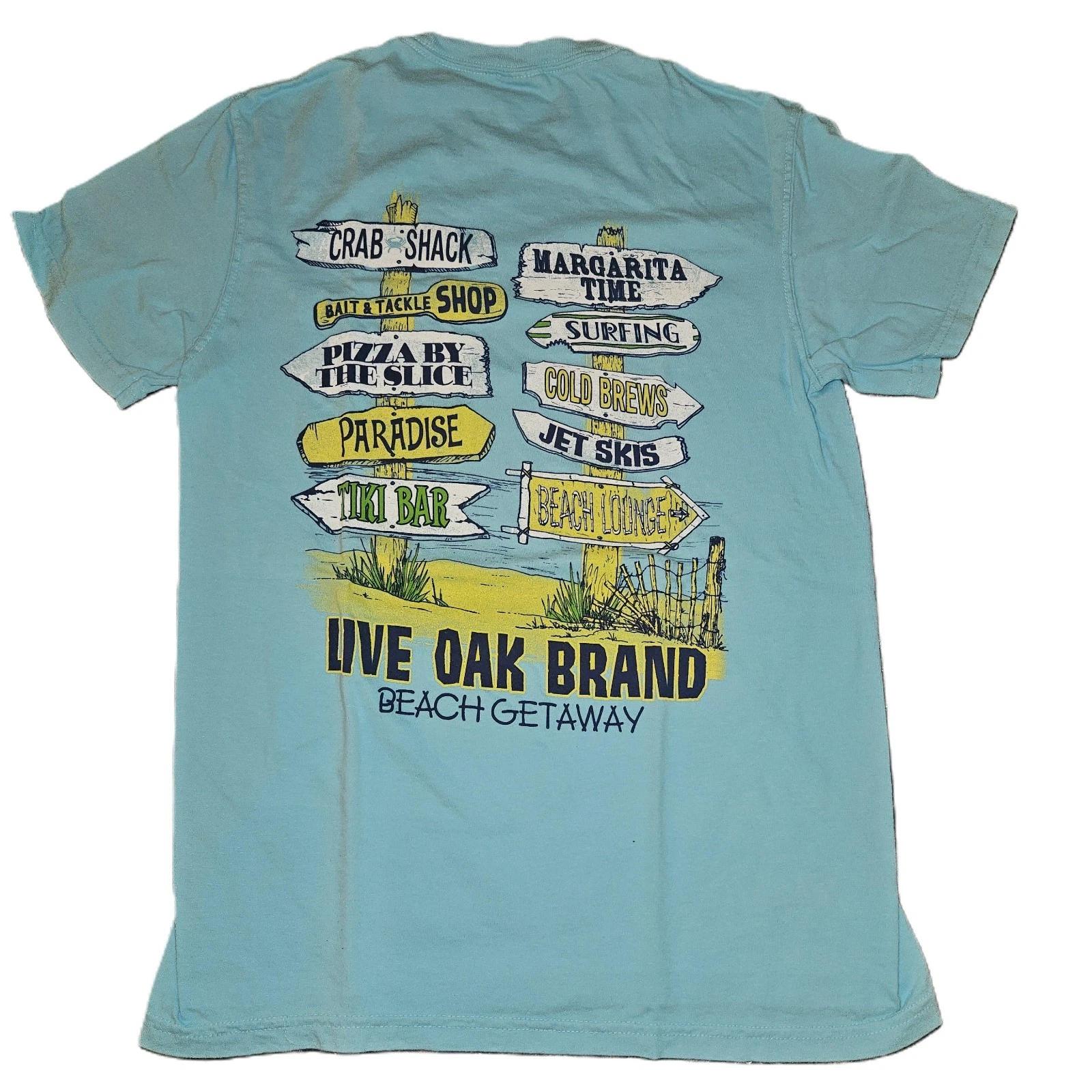 

New Live Oak Beach Signs T Shirt XL