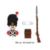 Napoleonic Wars Military Soldiers Building Blocks Sets WW2 MiniFigures French British Fusilier Rifles Bagpiper Weapons Kids Toys
