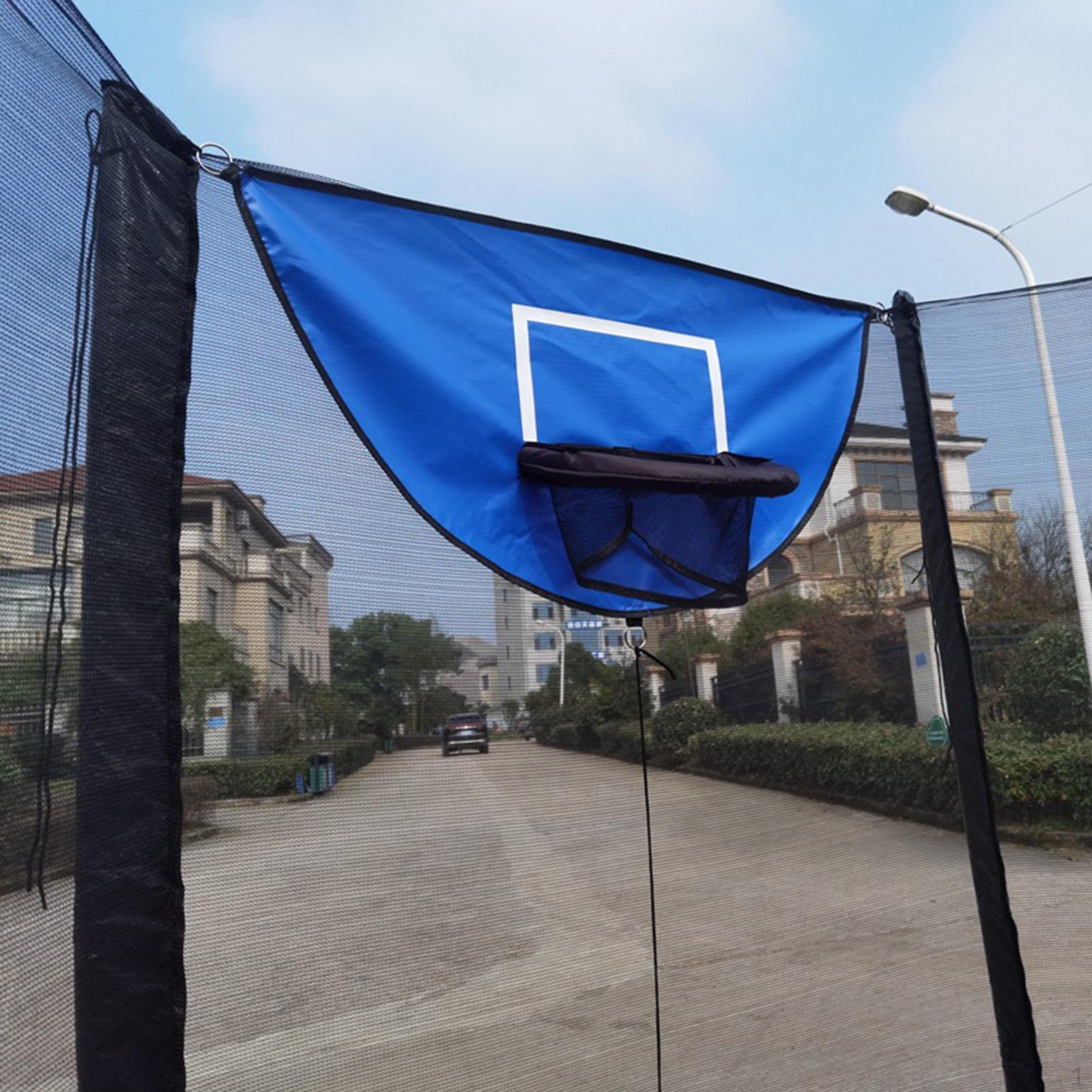 

Баскетбольное кольцо для батута, простая в установке рама, детский и взрослый аксессуар синий