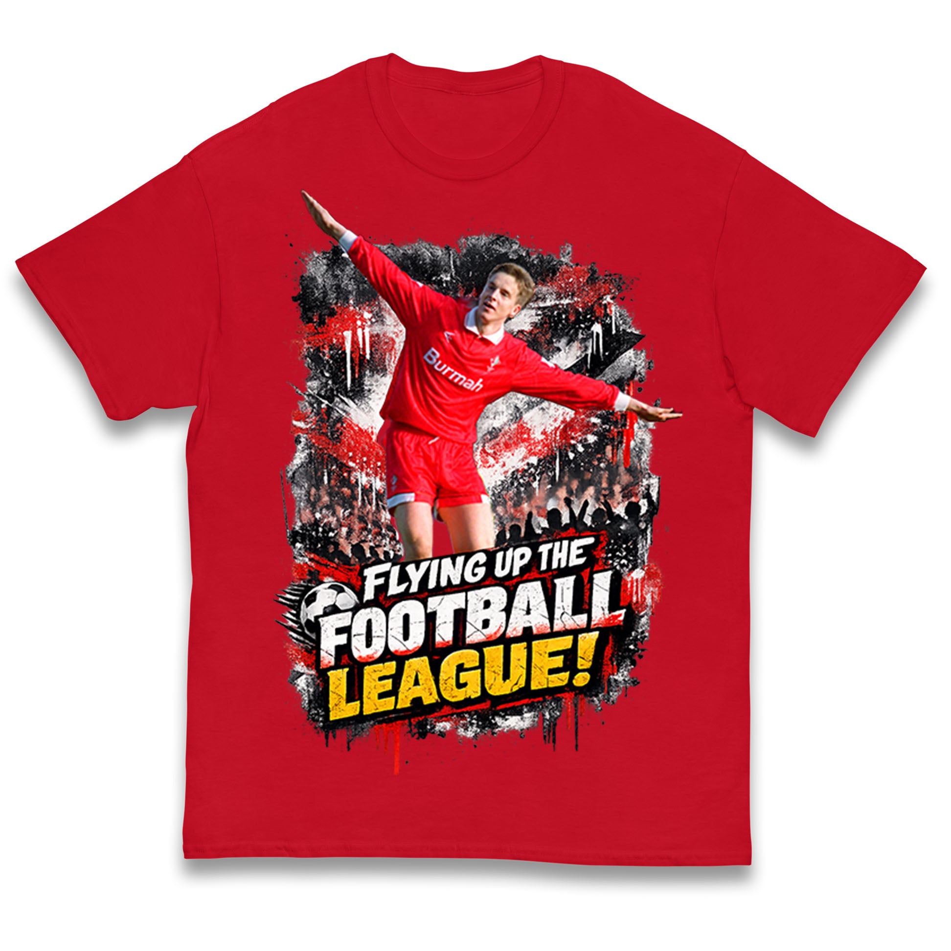 

Flying Up The Football League Jan Fjortoft Swindon Kids T Shirt 110