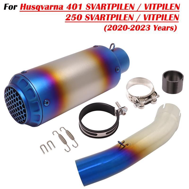 Für Husqvarna 401 SVARTPILEN 401 VITPILEN 250 2018 19 2020 2021 2022 Motorrad Auspuff Escape Modifizieren Mit Mittelrohr Schalldämpfer