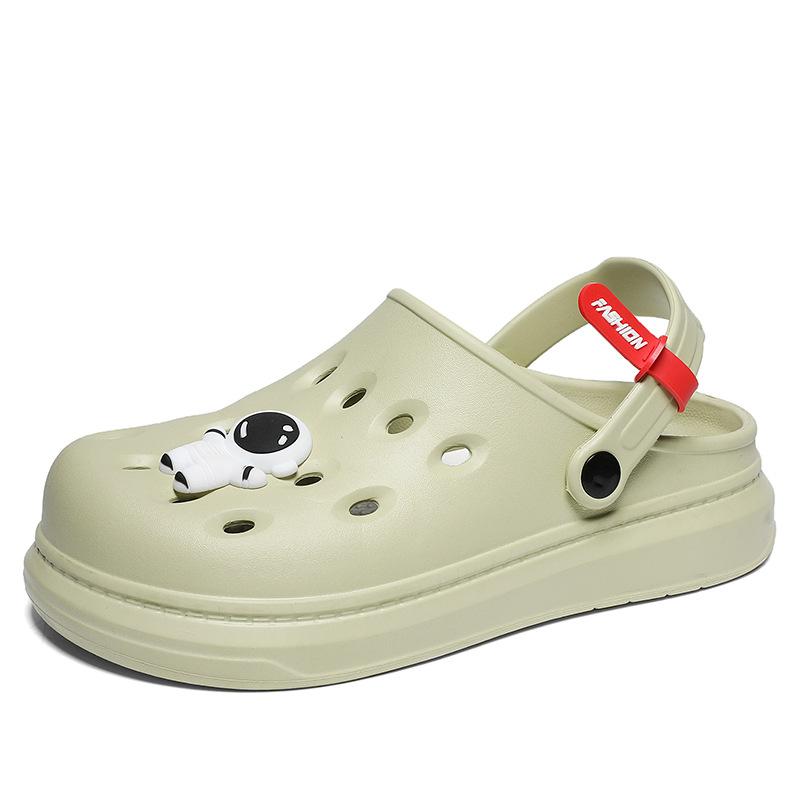 Sandals Men'S And Women'S Outdoor Sports Platform Casual Hole Shoes Dual-Purpose Non-Slip Drivable Bag Head Beach Shoes