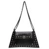 Retro rivet bag women's 2025 spring new textured chain portable shoulder messenger women's bag