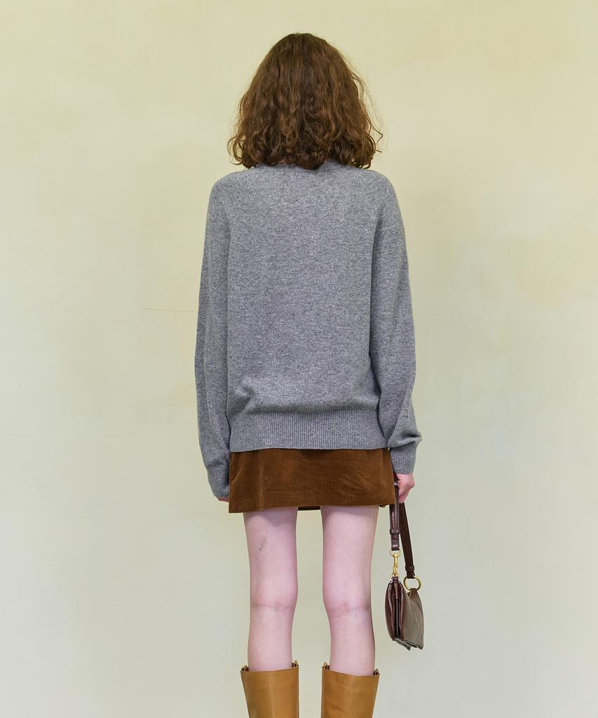 Dyuidyui Three Ribbon Knit_Gray